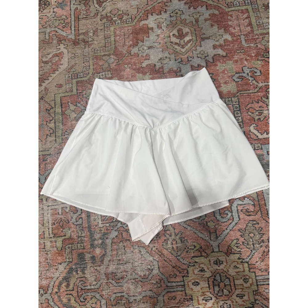 OFFLINE by Aerie Real Me Crossover Skort White Pleated Tennis Skirt Large